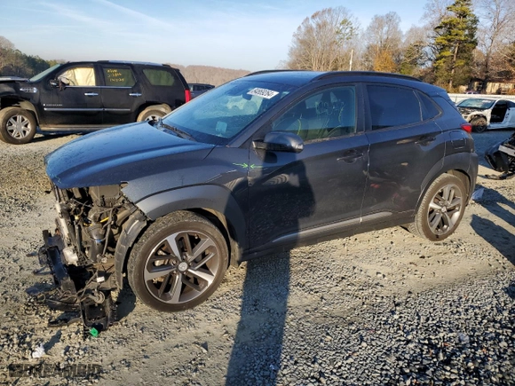 2018 Hyundai Kona Ultimate with VIN KM8K53A57JU106862, listed as a Copart auction lot 84869264 with 80,230 mi miles and Salvage Title. Bid and sale history available at carsss.com. Image 1.