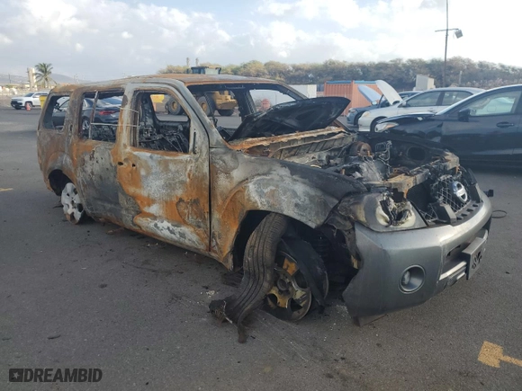 2008 Nissan Pathfinder S with VIN 5N1AR18U28C667245, listed as a Copart auction lot 88345235 with 0 mi miles and Salvage Title. Bid and sale history available at carsss.com. Image 4.