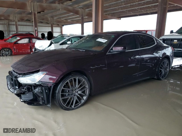 2017 Maserati Ghibli with VIN ZAM57XSA8H1196352, listed as a Copart auction lot 78191144 with NaN miles and Salvage Title. Bid and sale history available at carsss.com. Image 1.