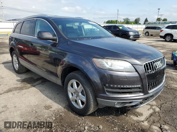2014 Audi Q7 Premium Plus z VIN WA1LGAFE9ED017293, wystawiony jako Copart lot #58902235 z przebiegiem Nie podano mil oraz Szkoda całkowita • Salvage title. Historia ofert i sprzedaży dostępna na DreamBid. Obrazek 4.