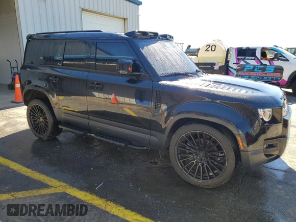 2020 Land Rover Defender S with VIN SALEJEEX4L2021585, listed as a Copart auction lot 74440654 with Not provided miles and Salvage title. Bid and sale history available at DreamBid. Image 4.