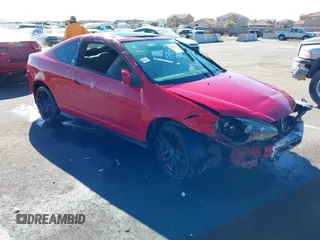 2004 Acura RSX with VIN JH4DC54874S009048, listed as a IAAI auction lot 40386772 with 202,707 mi miles. Bid and sale history available at carsss.com. Image 1.