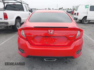 2019 Honda Civic Sport with VIN 2HGFC2F8XKH585650, listed as a IAAI auction lot 42043354 with 116,412 mi miles and . Bid and sale history available at DreamBid. Image 16.