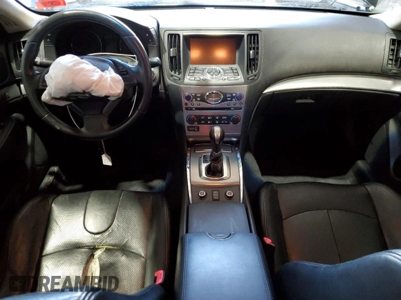 2010 Infiniti G37 x with VIN JN1CV6AR5AM250393, listed as a Copart auction lot 49869395 with 206,803 mi miles and Salvage Title. Bid and sale history available at DreamBid. Image 8.