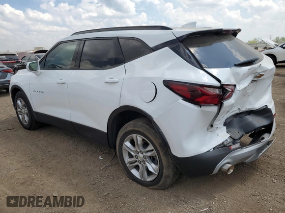 2020 Chevrolet Blazer LT with VIN 3GNKBCR46LS690805, listed as a Copart auction lot 56570235 with 52,451 mi miles and Salvage title. Bid and sale history available at DreamBid. Image 2.