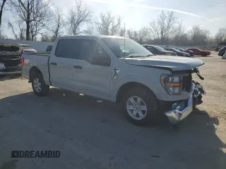 2023 Ford F-150 XL with VIN 1FTEW1C80PKD44468, listed as a Copart auction lot 50555375 with 49,411 mi miles and Clean title. Bid and sale history available at DreamBid. Image 4.