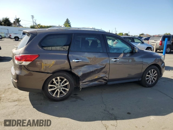 2015 Nissan Pathfinder S with VIN 5N1AR2MN5FC640834, listed as a Copart auction lot 61502805 with 149,780 mi miles and Salvage title. Bid and sale history available at DreamBid. Image 3.