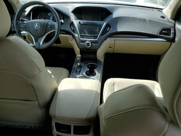 2015 Acura MDX Technology with VIN 5FRYD4H4XFB004541, listed as a Copart auction lot 74506124 with 106,304 mi miles and Salvage title. Bid and sale history available at DreamBid. Image 8.