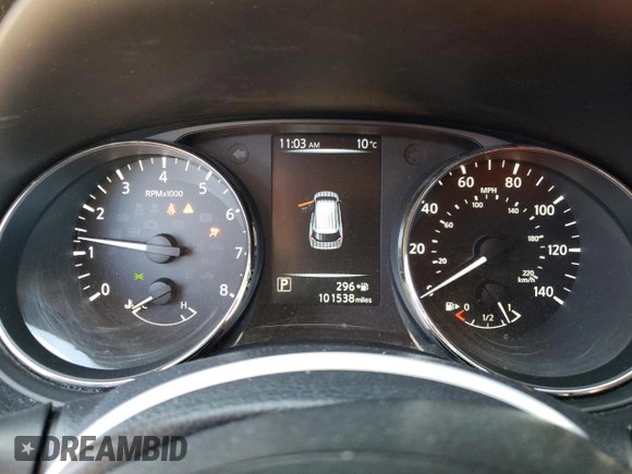 2017 Nissan Rogue SV with VIN KNMAT2MT9HP515657, listed as a Copart auction lot 48689235 with 101,538 mi miles and Salvage Title. Bid and sale history available at carsss.com. Image 9.