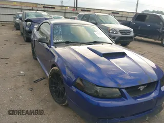 2003 Ford Mustang GT Deluxe with VIN 1FAFP42X13F416248, listed as a IAAI auction lot 41225176 with 134,002 mi miles. Bid and sale history available at carsss.com. Image 1.