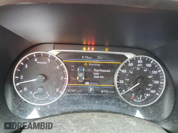 2024 Nissan Sentra SV with VIN 3N1AB8CV6RY350310, listed as a Copart auction lot 54760875 with 37,307 mi miles and Clean Title. Bid and sale history available at DreamBid. Image 9.