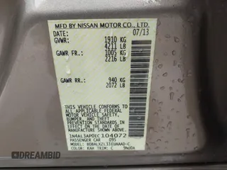 2014 Nissan Altima SV with VIN 1N4AL3AP0EC104072, listed as a IAAI auction lot 41877014 with 173,243 mi miles and . Bid and sale history available at DreamBid. Image 9.