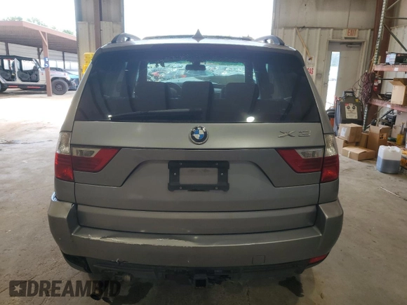 2007 BMW X3 3.0si with VIN WBXPC93437WF11868, listed as a Copart auction lot 63871695 with 149,953 mi miles and Salvage title. Bid and sale history available at DreamBid. Image 6.