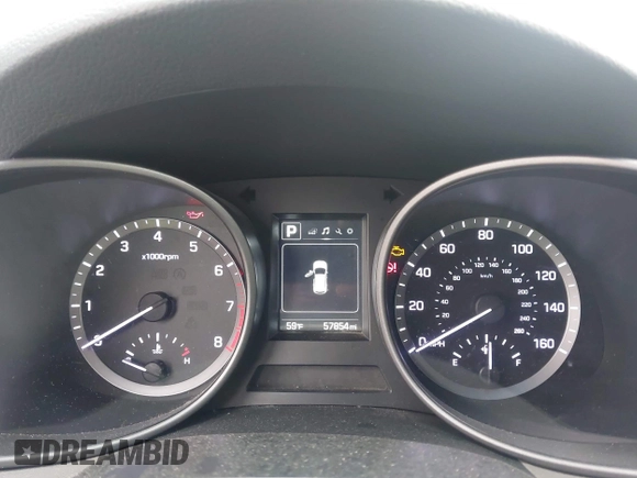2018 Hyundai Santa Fe 2.4L with VIN 5XYZT3LB7JG569517, listed as a IAAI auction lot 42141100 with 57,854 mi miles and . Bid and sale history available at DreamBid. Image 7.