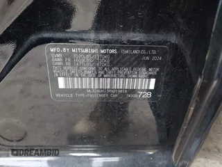 2024 Mitsubishi Mirage ES с VIN ML32AUHJ7RH019818, выставлен на аукционе IAAI как лот 42519328 с пробегом 15 037 миль миль и . История ставок и продаж доступна на DreamBid. Изображение 9.
