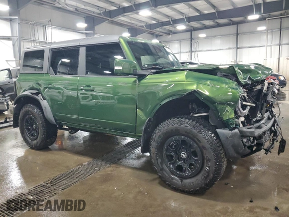 2023 Ford Bronco z VIN 1FMEE5DPXPLB64324, wystawiony jako Copart lot #52914775 z przebiegiem 22 937 mil mil oraz Szkoda całkowita • Salvage title. Historia ofert i sprzedaży dostępna na DreamBid. Obrazek 4.