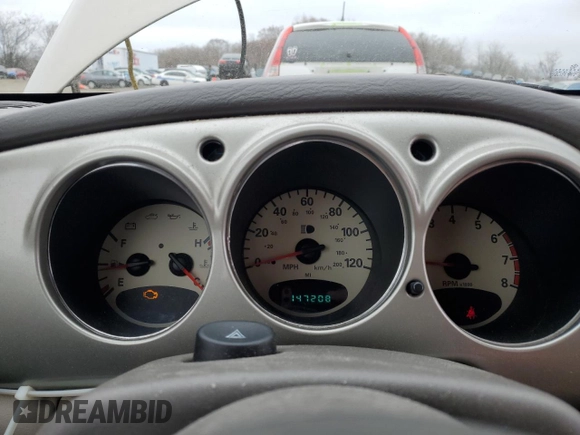 2004 Chrysler PT Cruiser with VIN 3C4FY48B44T315201, listed as a Copart auction lot 47558145 with 147,208 mi miles and Salvage title. Bid and sale history available at DreamBid. Image 9.