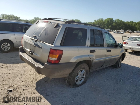 2004 Jeep Grand Cherokee Laredo with VIN 1J4GW48S34C307347, listed as a Copart auction lot 55749565 with Not provided miles and Salvage title. Bid and sale history available at DreamBid. Image 3.
