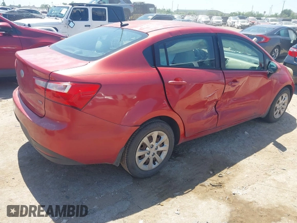 2013 Kia Rio LX with VIN KNADM4A37D6189199, listed as a IAAI auction lot 41992159 with 168,525 mi miles and . Bid and sale history available at DreamBid. Image 4.