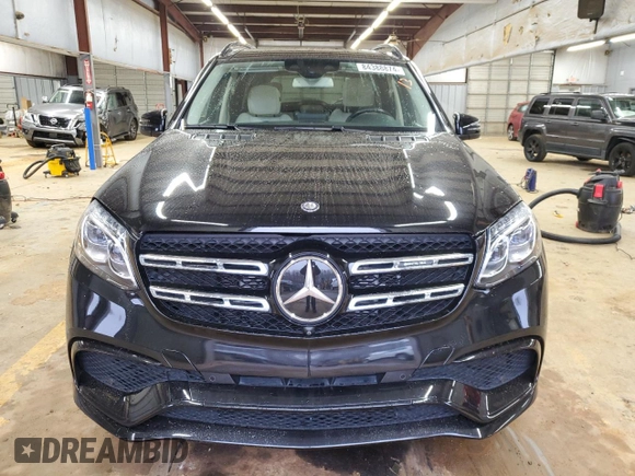 2017 Mercedes-Benz GLS with VIN 4JGDF7FE5HA918226, listed as a Copart auction lot 84388874 with 56,633 mi miles and Salvage Title. Bid and sale history available at carsss.com. Image 5.