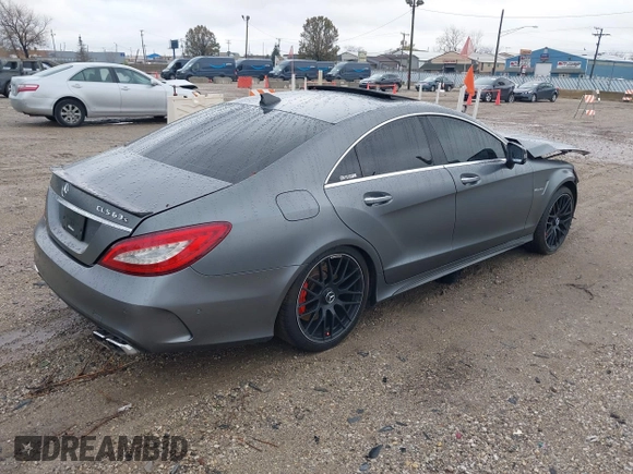 2017 Mercedes-Benz CLS-Class CLS 63 AMG S-Model with VIN WDDLJ7GB9HA193898, listed as a IAAI auction lot 40832916 with 99,851 mi miles. Bid and sale history available at carsss.com. Image 4.