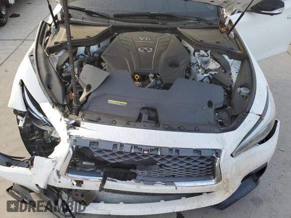 2019 Infiniti Q50 RED SPORT 400 with VIN JN1FV7AP3KM760311, listed as a Copart auction lot 84064674 with 47,397 mi miles and Salvage Title. Bid and sale history available at carsss.com. Image 11.