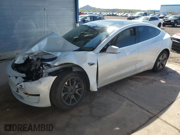 2019 Tesla Model 3 Long Range with VIN 5YJ3E1EB3KF513035, listed as a Copart auction lot 49527535 with 65,880 mi miles and Salvage Title. Bid and sale history available at DreamBid. Image 1.
