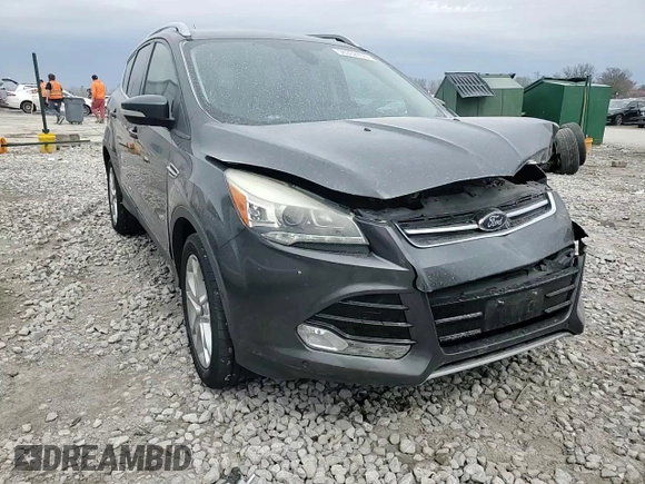 2015 Ford Escape Titanium with VIN 1FMCU9J90FUA52213, listed as a Copart auction lot 50302455 with 170,268 mi miles and Salvage Title. Bid and sale history available at carsss.com. Image 12.