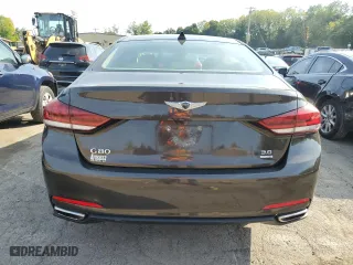2017 Genesis G80 3.8L with VIN KMHGN4JE5HU175569, listed as a Copart auction lot 71743954 with 89,568 mi miles and Salvage Title. Bid and sale history available at carsss.com. Image 6.