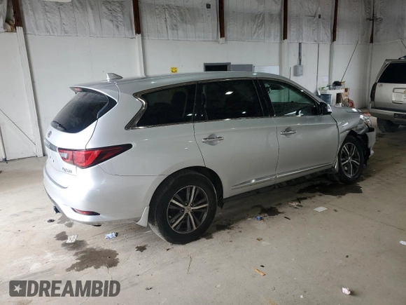 2019 Infiniti QX60 Luxe with VIN 5N1DL0MM1KC511798, listed as a Copart auction lot 57649915 with Not provided miles and Salvage title. Bid and sale history available at DreamBid. Image 3.