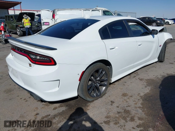 2021 Dodge Charger Scat Pack Widebody with VIN 2C3CDXGJ2MH598378, listed as a IAAI auction lot 41673126 with 41,297 mi miles. Bid and sale history available at carsss.com. Image 4.