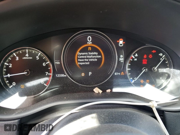 2025 Mazda CX-30 S Carbon Edition z VIN 3MVDMBCM2SM755598, wystawiony jako Copart lot #54730325 z przebiegiem 12 330 mil mil oraz Szkoda całkowita • Salvage title. Historia ofert i sprzedaży dostępna na DreamBid. Obrazek 9.