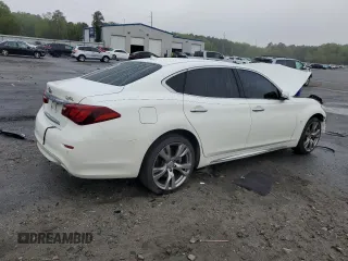 2017 Infiniti Q70 3.7 z VIN JN1BY1PPXHM170268, wystawiony jako Copart lot #50952545 z przebiegiem 78 978 mil mil oraz Szkody całkowita. Historia ofert i sprzedaży dostępna na DreamBid. Obrazek 3.
