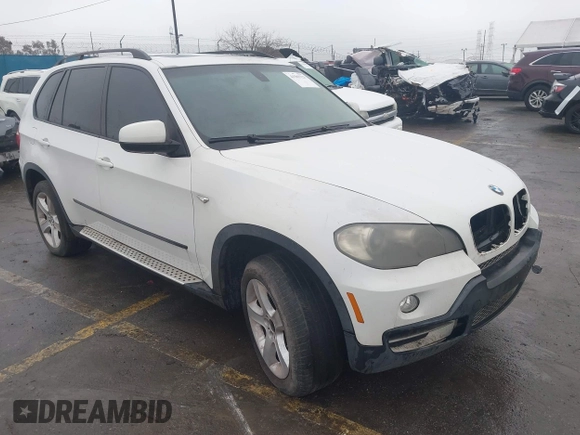 2008 BMW X5 3.0si with VIN 5UXFE43528L022780, listed as a IAAI auction lot 41503723 with 152,468 mi miles. Bid and sale history available at carsss.com. Image 1.