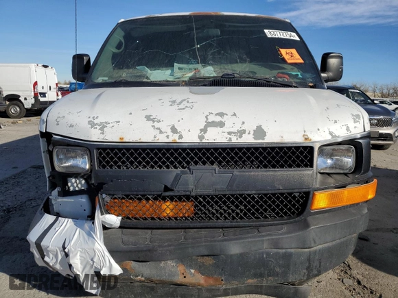 2006 Chevrolet Express Cargo Van with VIN 1GCGG25V061150767, listed as a Copart auction lot 83772754 with Not Provided miles and Non Repairable. Bid and sale history available at carsss.com. Image 5.