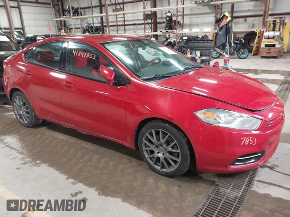 2013 Dodge Dart SXT with VIN 1C3CDFBA1DD221264, listed as a IAAI auction lot 41847853 with 149,242 mi miles. Bid and sale history available at carsss.com. Image 1.