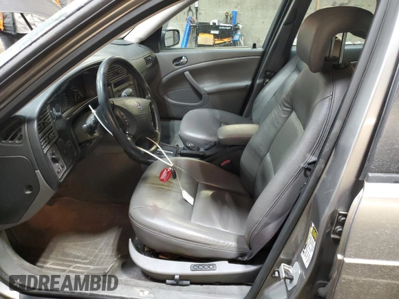 2005 Saab 9-5 Arc with VIN YS3ED49A153521062, listed as a Copart auction lot 83991964 with 107,668 mi miles and Salvage Title. Bid and sale history available at carsss.com. Image 7.
