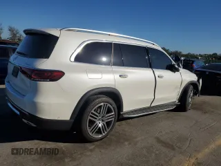 2021 Mercedes-Benz GLS with VIN 4JGFF5KE2MA390822, listed as a Copart auction lot 80449323 with 18,461 mi miles. Bid and sale history available at carsss.com. Image 3.