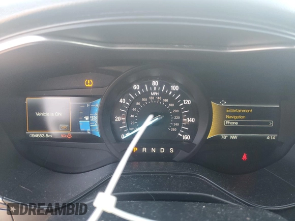 2019 Ford Fusion Titanium with VIN 3FA6P0D95KR105639, listed as a Copart auction lot 47495405 with 94,653 mi miles and Salvage Title. Bid and sale history available at carsss.com. Image 9.