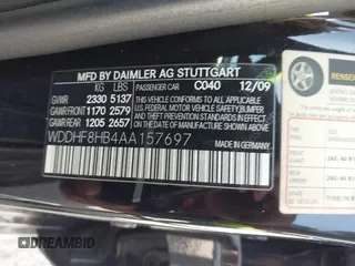 2010 Mercedes-Benz E-Class E 350 Luxury with VIN WDDHF8HB4AA157697, listed as a IAAI auction lot 42025686 with 205,626 mi miles. Bid and sale history available at carsss.com. Image 9.