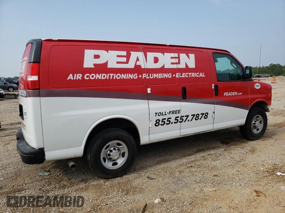 2021 Chevrolet Express Cargo with VIN 1GCWGAFP8M1311787, listed as a Copart auction lot 54471953 with 13,365 mi miles and Non repairable. Bid and sale history available at DreamBid. Image 3.