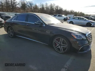 2018 Mercedes-Benz S 63 AMG with VIN WDDUG8JB0JA361449, listed as a Copart auction lot 77547564 with 41,408 mi miles and Salvage Title. Bid and sale history available at DreamBid. Image 4.