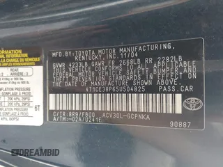 2005 Toyota Solara SE with VIN 4T1CE38P65U504825, listed as a IAAI auction lot 42440723 with 254,467 mi miles and . Bid and sale history available at DreamBid. Image 9.