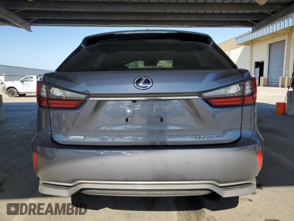 2017 Lexus RX 450h with VIN 2T2BGMCA5HC020127, listed as a Copart auction lot 53354345 with 121,451 mi miles and Salvage title. Bid and sale history available at DreamBid. Image 6.