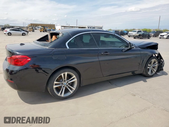 2018 BMW 4 Series 430i xDrive with VIN WBA4Z3C51JEC57401, listed as a Copart auction lot 50657915 with 26,314 mi miles and Salvage Title. Bid and sale history available at DreamBid. Image 3.