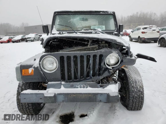 2002 Jeep Wrangler X with VIN 1J4FA39SX2P770191, listed as a Copart auction lot 44118945 with 168,148 mi miles and Salvage Title. Bid and sale history available at carsss.com. Image 5.