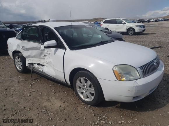 2005 Mercury Montego Luxury with VIN 1MEFM40145G625836, listed as a Copart auction lot 48997495 with 0 mi miles and Salvage Title. Bid and sale history available at carsss.com. Image 4.