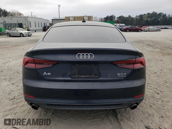 2018 Audi A5 Sportback Premium Plus with VIN WAUENCF51JA065167, listed as a Copart auction lot 45390213 with 59,619 mi miles. Bid and sale history available at carsss.com. Image 6.