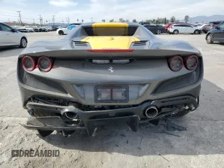 2021 Ferrari F8 с VIN ZFF93LMA5M0261599, выставлен на аукционе Copart как лот 48388975 с пробегом 3 070 миль миль и Списание • Salvage title. История ставок и продаж доступна на DreamBid. Изображение 6.
