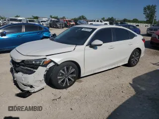 2024 Honda Civic EX with VIN 2HGFE1F70RH335002, listed as a Copart auction lot 56434455 with 21,810 mi miles and Salvage title. Bid and sale history available at DreamBid. Image 1.